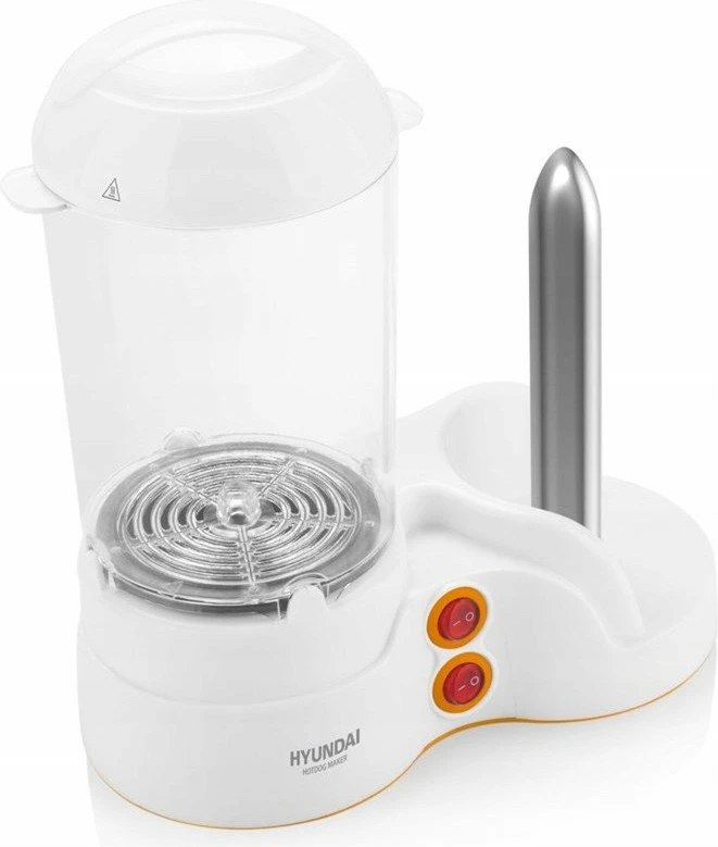 Aparat për hot dog Hyundai HDM110, 380W, deri 12 salsiçe, i bardhë