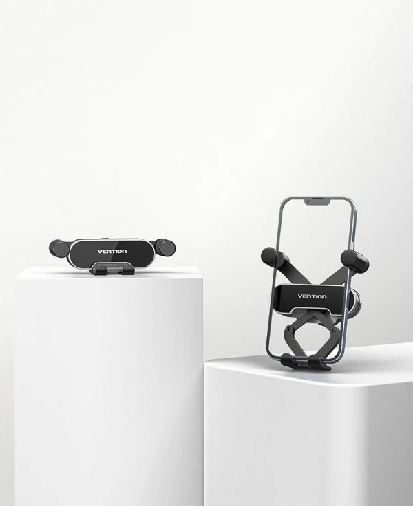 Mbajtës telefoni për veturë Vention, i zi