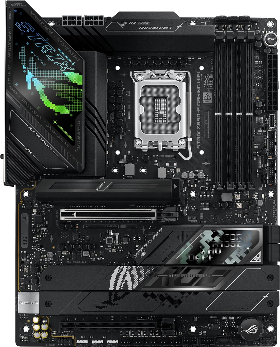 Pllakë amë, Asus, ROG Strix Z890-F Gaming WiFi (90MB1I40-M0EAY0), e zezë