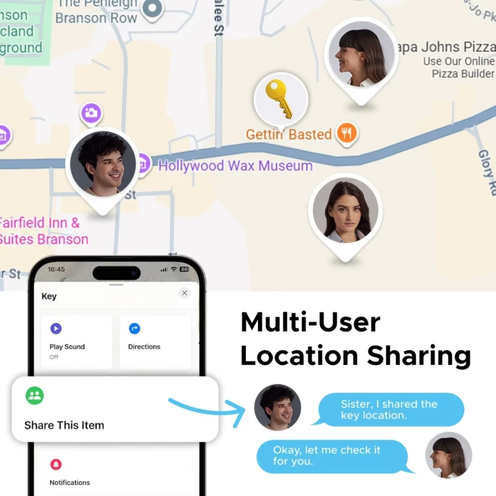 Tracker Bluetooth UGREEN Finder Pro 75646P, USB-C i rikarikueshëm, 4 copë, i zi