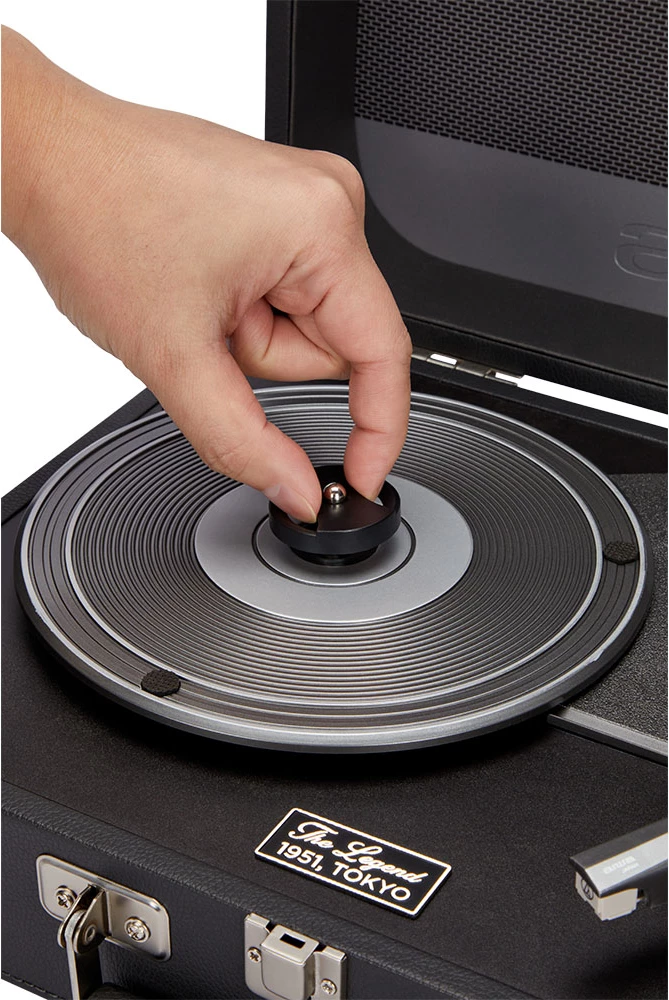 Gramofon Aiwa Vintage VPX-1951TN, Bluetooth 5.0, USB, altoparlantë të integruar, i zi