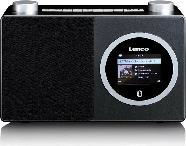 Radio interneti Lenco DIR-70BK, Bluetooth, ekran me ngjyra, e zezë