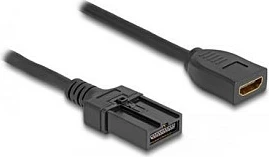 Kabllo HDMI automobilistike DeLOCK, HDMI-A female në HDMI-E male, 3 m, 4K 60Hz, e zezë