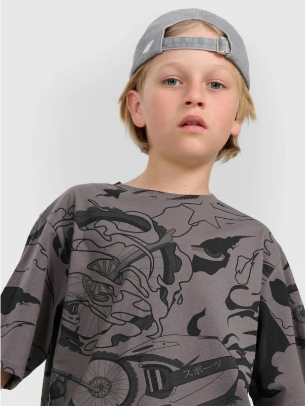 Maicë për djem 4f, oversize me print