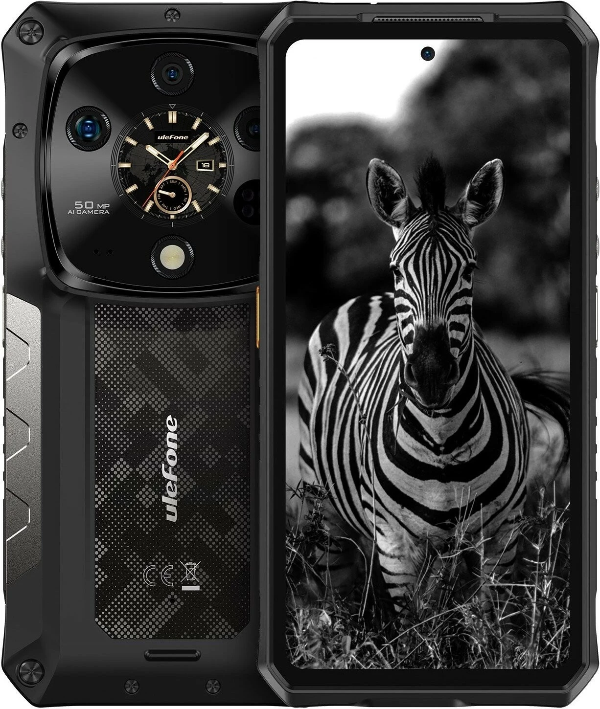 Celular Ulefone Armor 28 Ultra 5G, 16GB/1TB, e zezë