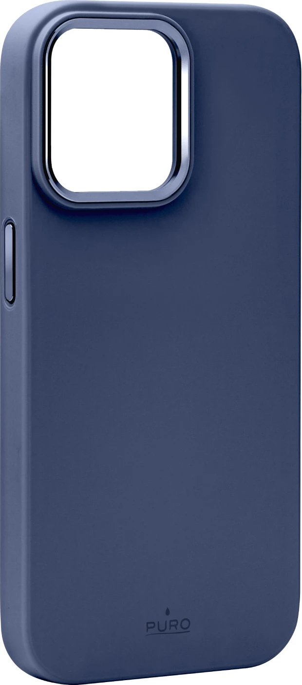 Mbështjellës Puro Icon Mag Pro MagSafe për iPhone 15 Pro, silikon, Blu e errët