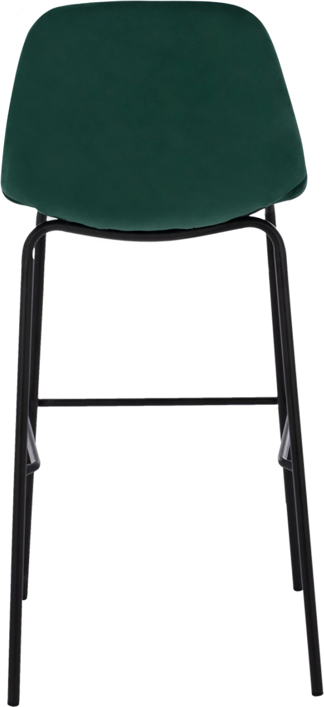 Karrige për bar VINCENT FH8579.13, kadife jeshile dhe kornizë metalike, 56.5x47x106 cm., set prej 4 copë