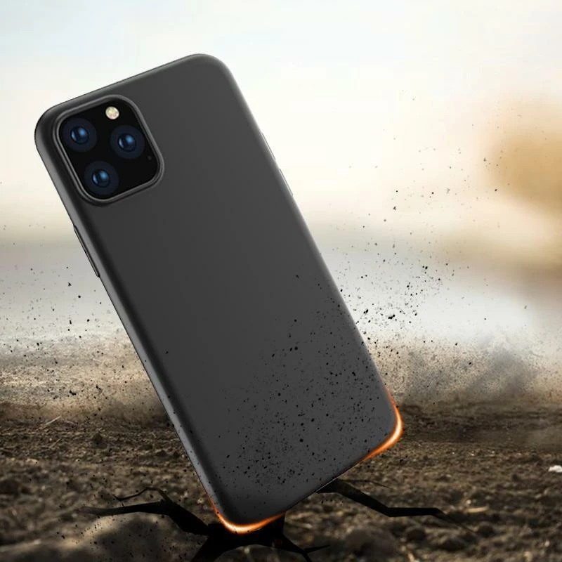 Mbështjellës Hurtel për iPhone 11, TPU gel, i zi