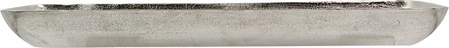 Tabaka dekorative, alumin, ngjyrë argjendi, 50x16x7cm