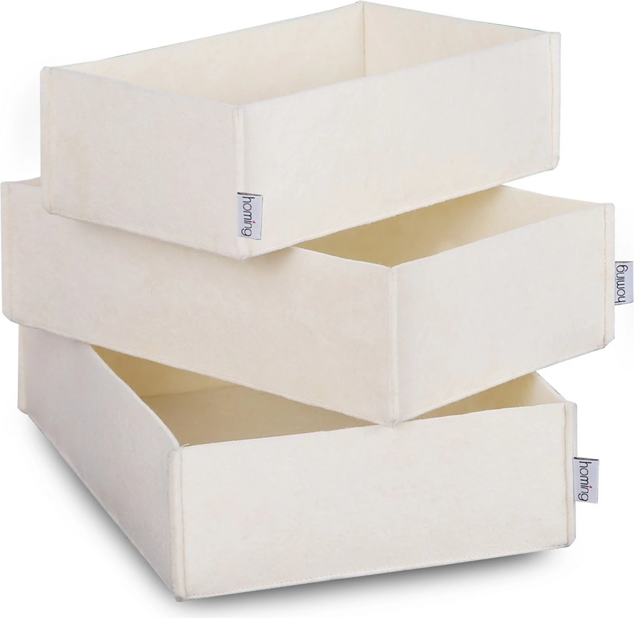 Set organizues tavoline prej fëlti, 3 copë, ngjyrë krem, HMY-6271