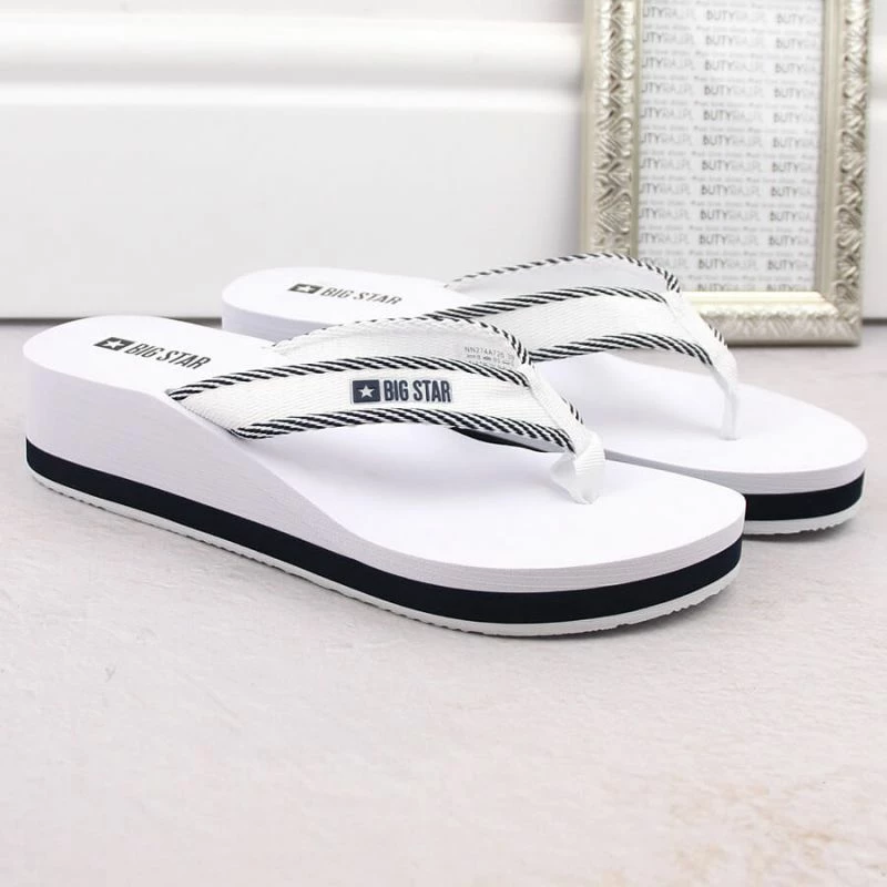 Flip-flops Big Star femra, të bardha
