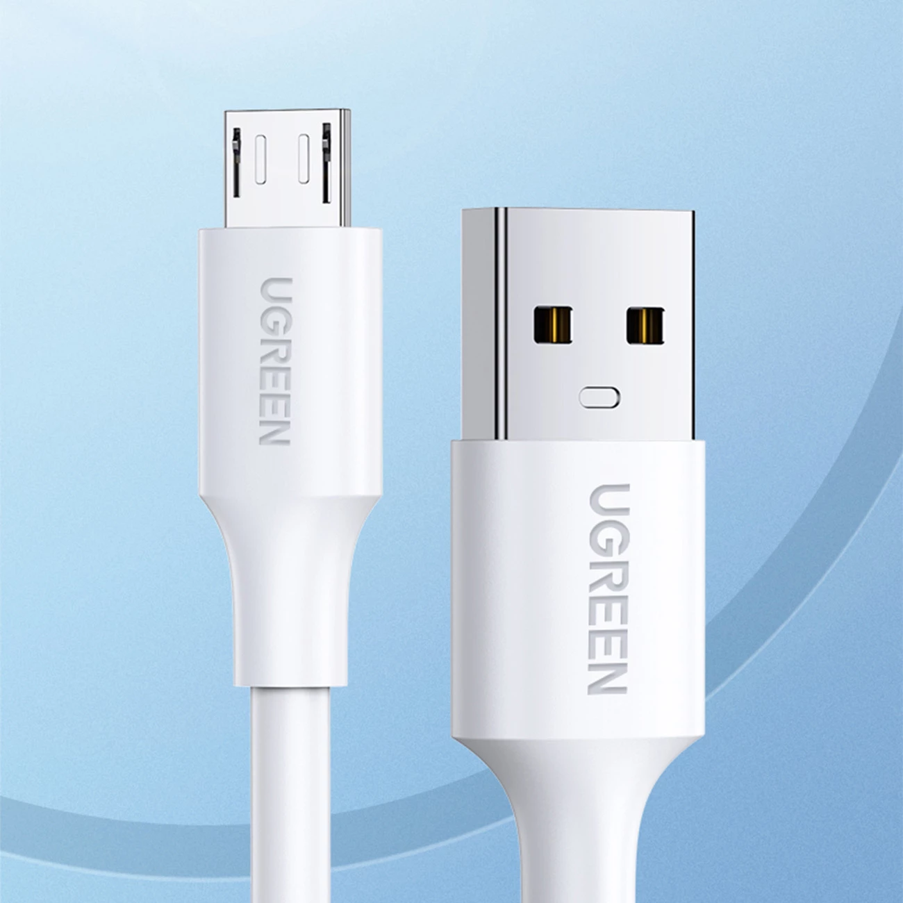 Kabllo Ugreen US289 60143, micro USB / USB-A, 2m, e bardhë