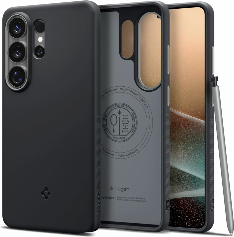 Mbështjellës Spigen Nano Pop Mag për Samsung Galaxy S26 Ultra, kompatibil me MagSafe, i zi, 1 copë
