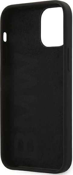 Mbështjellës BMW Silicone Signature për iPhone 12 mini, 5.4", i zi