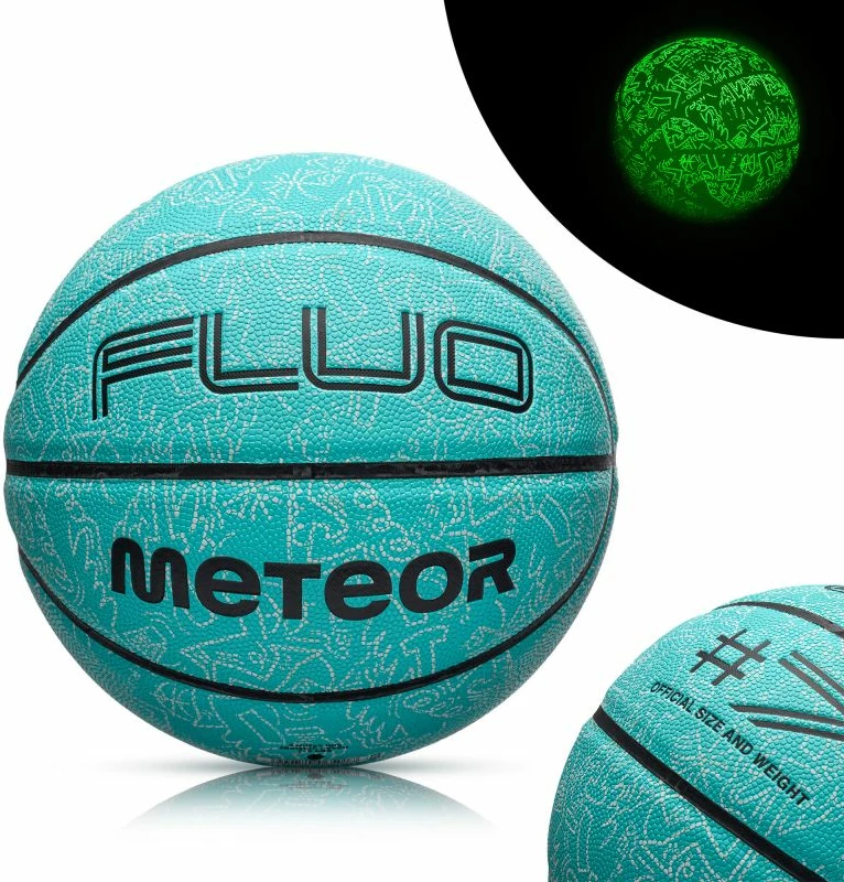 Top basketbolli Meteor Fluo për të gjithë, jeshil