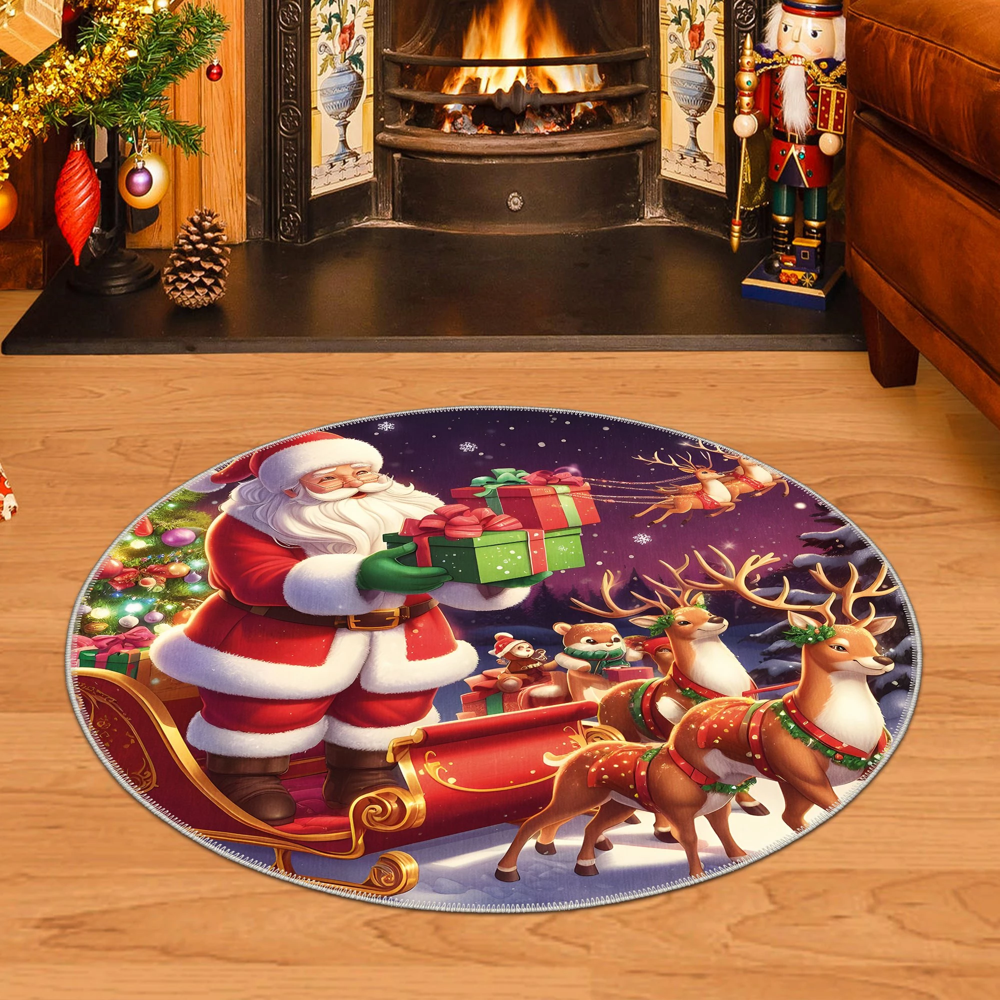 Qilim i rrumbullakët, shumëngjyrësh, Conceptum Hypnose, Woobtny0507, 150x150cm
