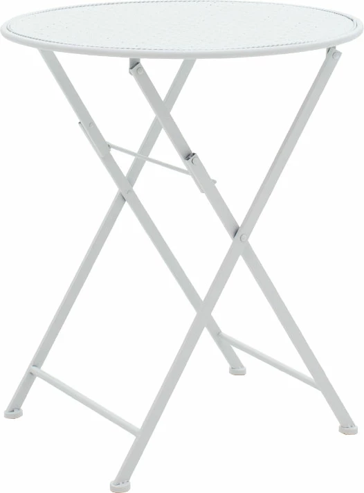 Set tavoline me karrige për terasë, metal i bardhë, Walen, 3 copë