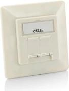 Panel rrjeti modular Equip Cat.6A, 2x RJ-45, i bardhë
