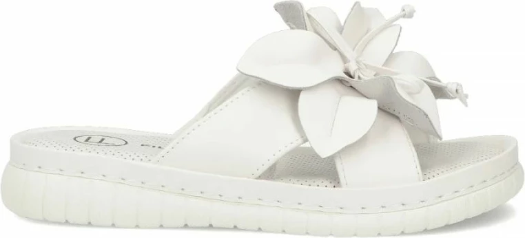 Pantofla lëkure për femra Filippo DK7762, të bardha