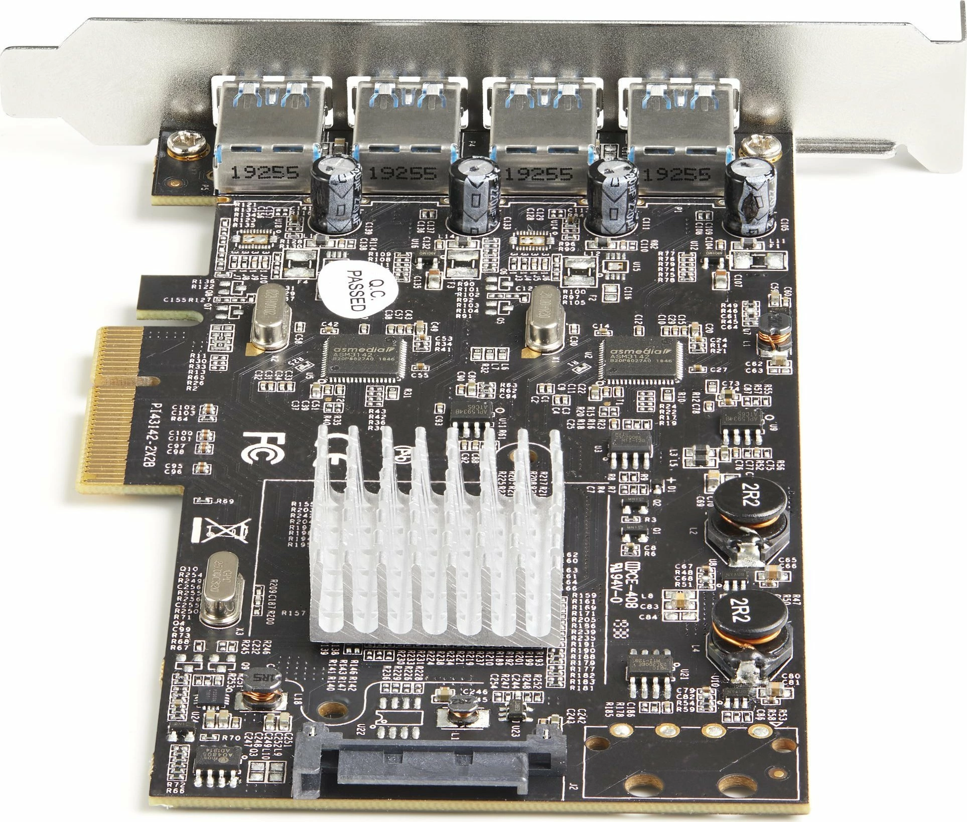 Kartë zgjerimi PCIe USB 3.2 Gen 2 StarTech PEXUSB314A2V2, 4x USB-A 10Gb/s, zezë/metalike