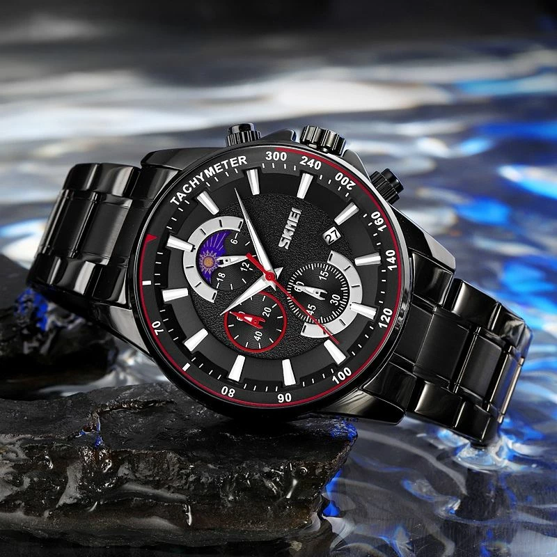 Orë dore për meshkuj Skmei, e zezë