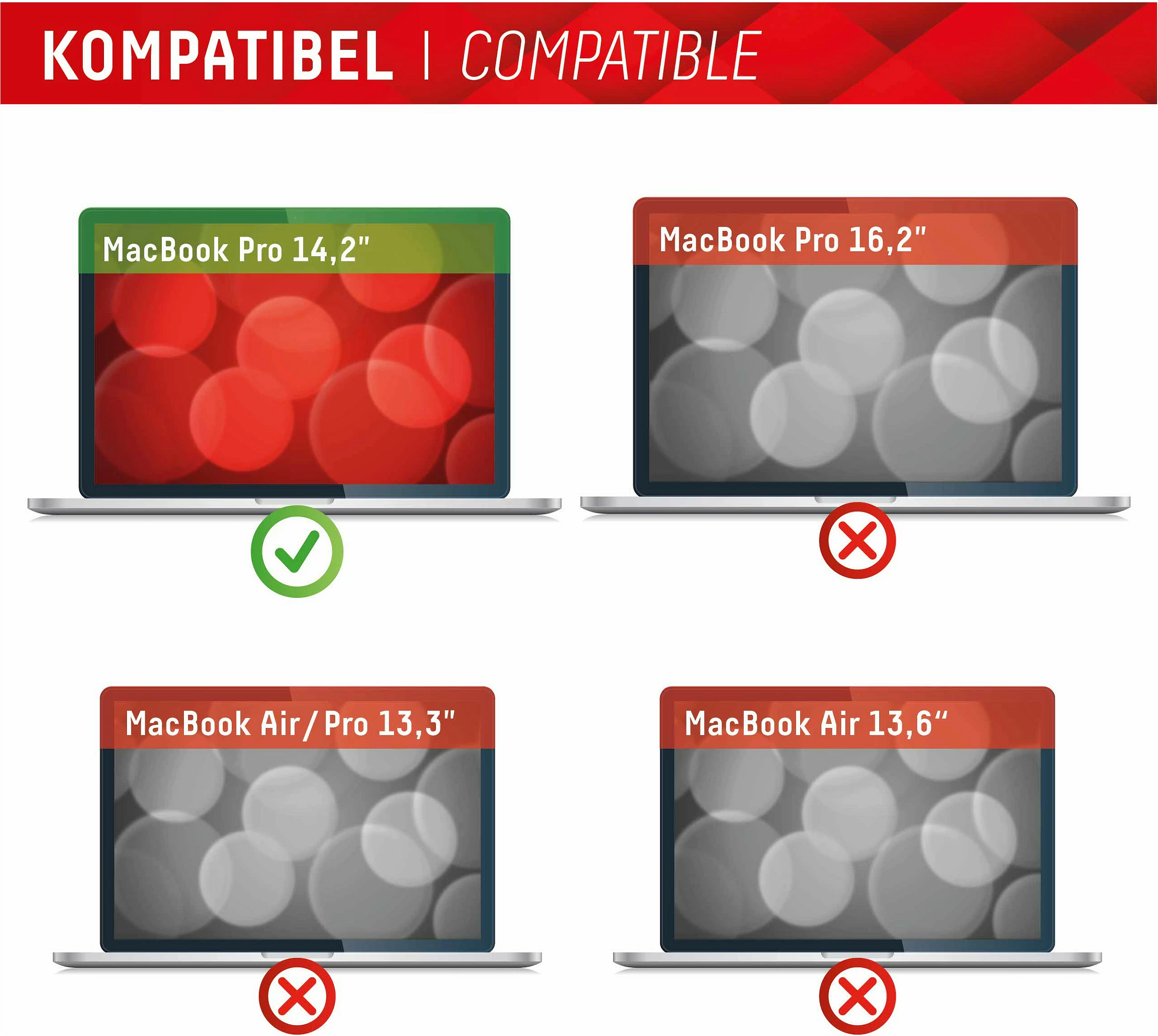 Filtër privatësie për ekran DISPLEX Privacy Safe për MacBook Pro 14,2", magnetik, i zi