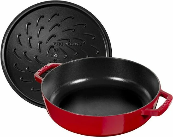 Tigan i thellë me kapak ZWILLING STAUB 28 cm, i zi
