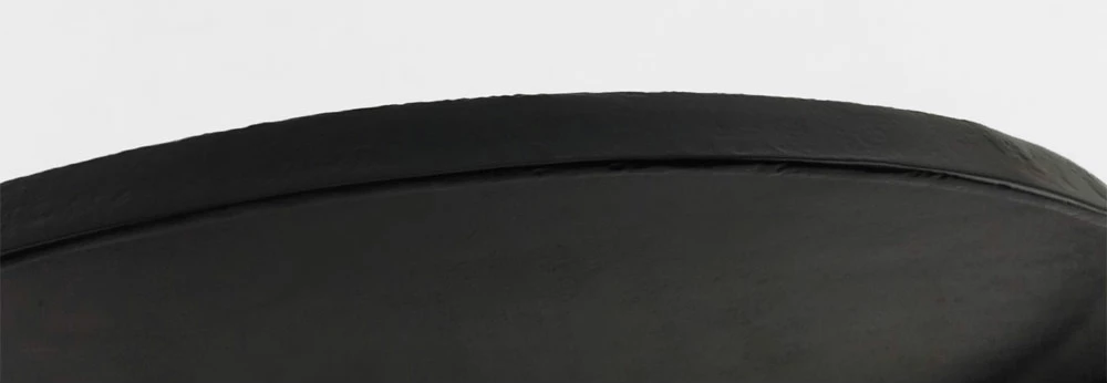 Tabaka dekorative LUNA, alumini, e zezë, 36x36x2cm