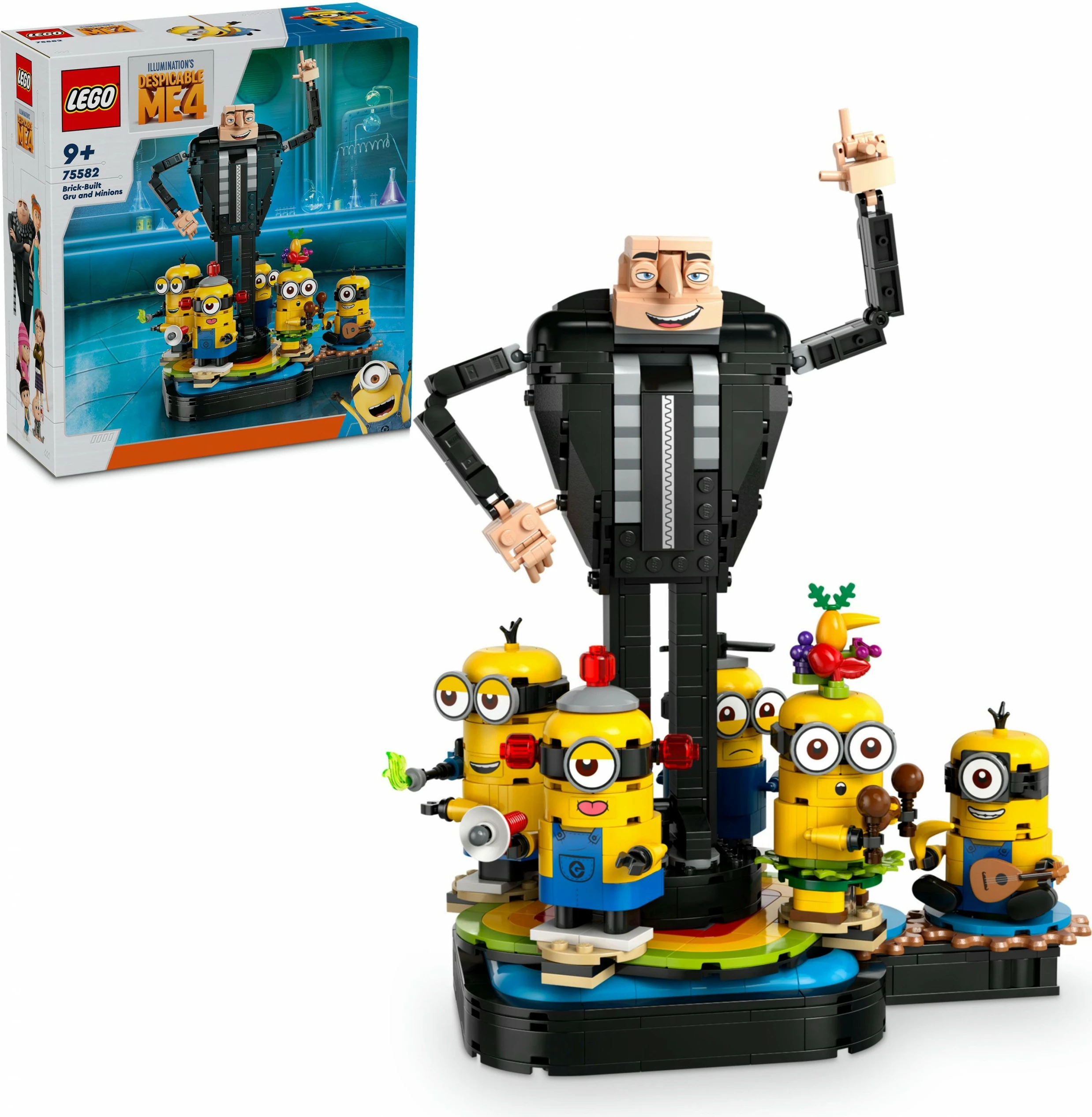 Set ndërtimi LEGO Alien Conquest Brick-Built Gru dhe Minions, 839 pjesë, 948 g