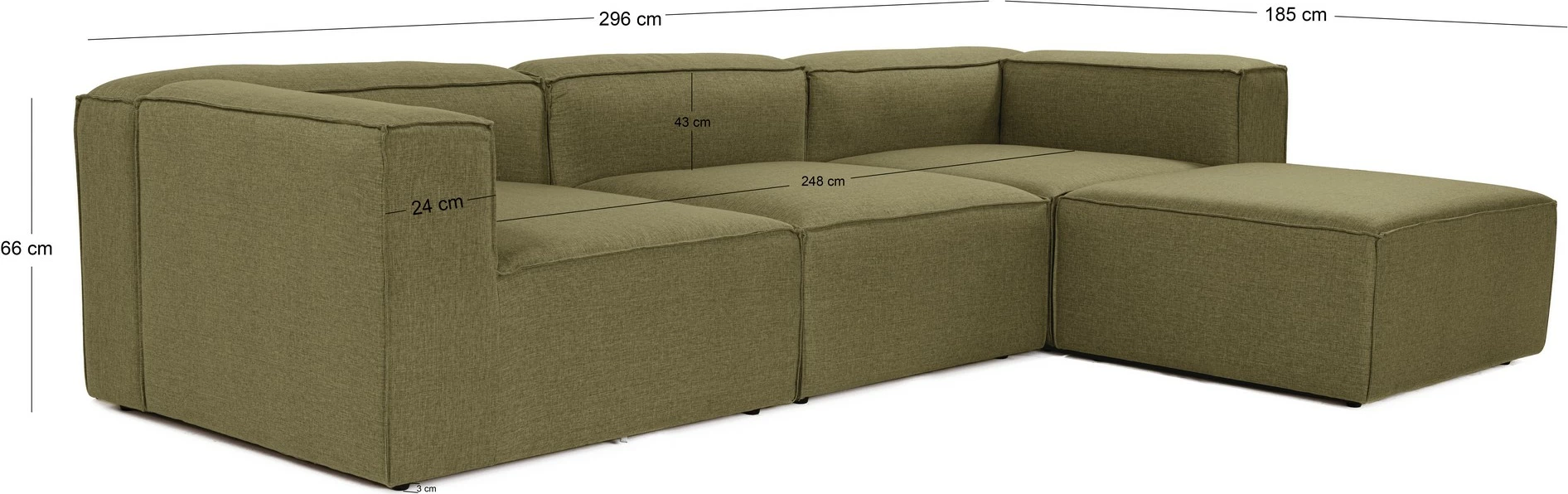 Këndare Atelier del Sofa, ngjyrë e gjelbër