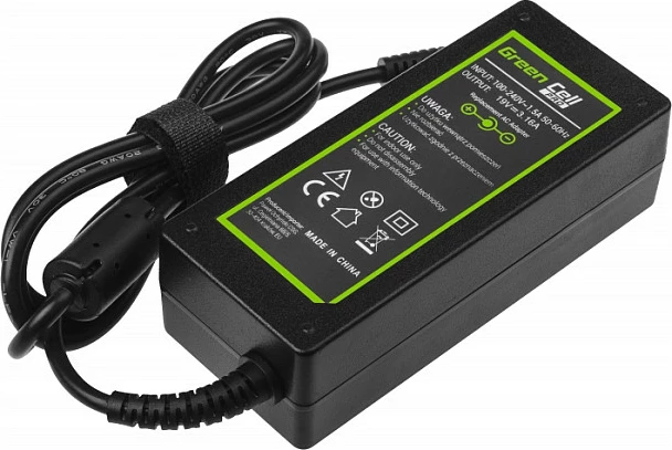 Adapter rryme për laptop Green Cell PRO, Samsung, 60W 19V 3.16A, 5.5mm-3.0mm, i zi