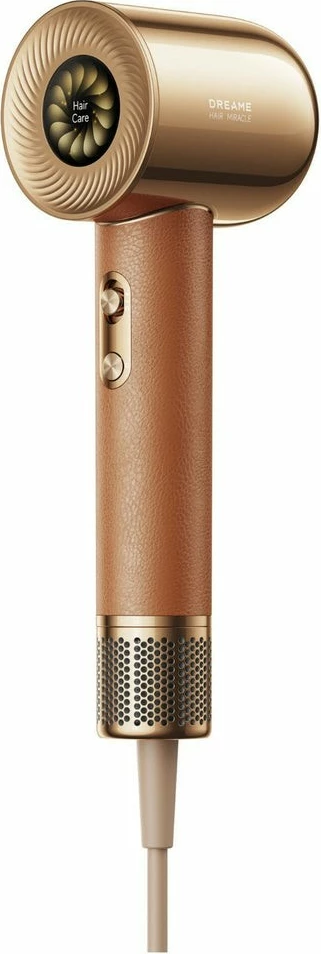 Tharëse flokësh Dreame Miracle, 1600W, ekran LCD, 4 nivele nxehtësie, gold