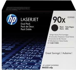 Toner HP 90X CE390XD rendiment i lartë 24,000 faqe pako dyshe e zezë