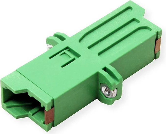 Adapter fiber optik ROLINE 21.17.0040, E-2000 (LSH) LSH/LSH, i gjelbër