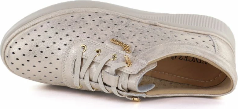 Këpucë me takë platforme për femra Vinceza 79603, të arta