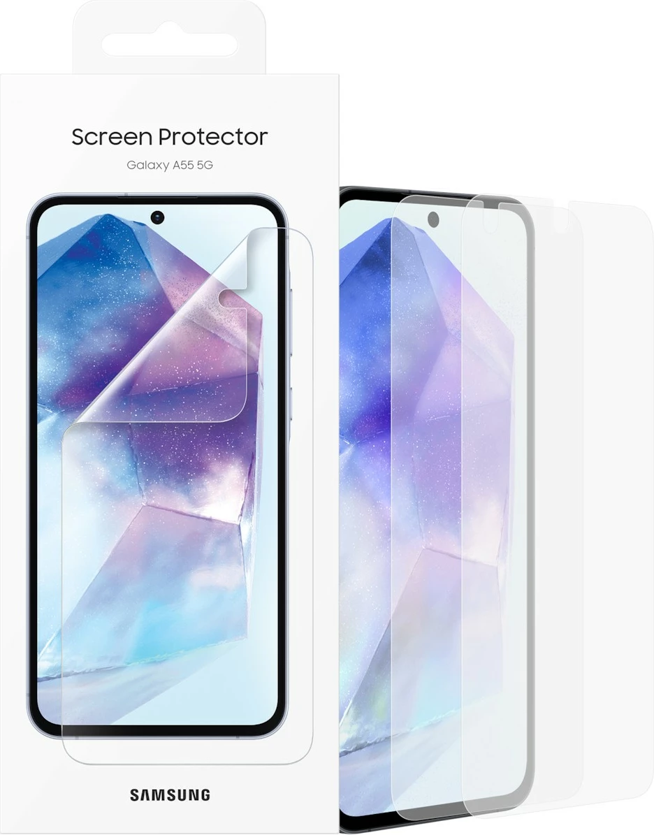 Mbështjellës ekrani Samsung Galaxy A55, rezistent ndaj gërvishtjeve, transparent