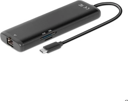 USB hub Club3D USB-8-in1-HUB, USB-C, HDMI/DP/2xUSB/USB-C/RJ45, 100W, i zi