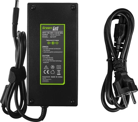 Karikues laptopi Green Cell PRO, 19.5V 9.23A 180W, për Dell, i zi