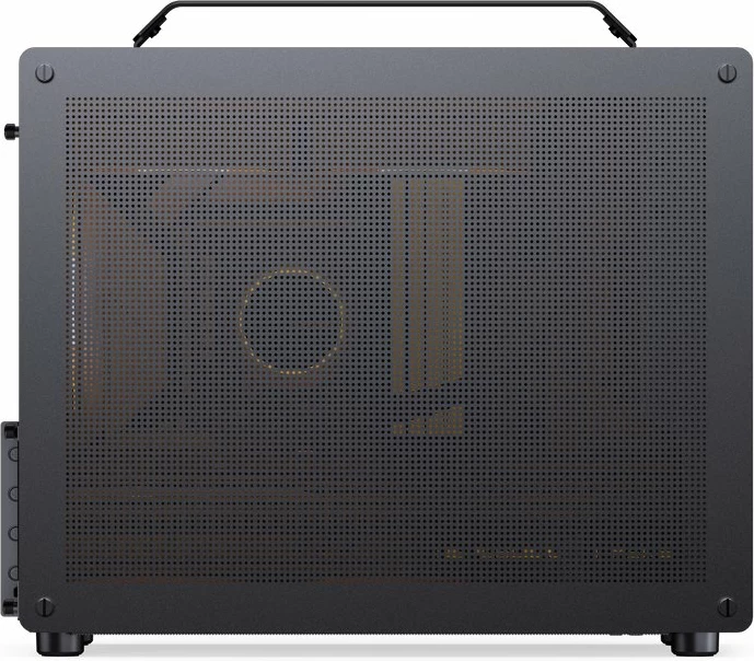 Kasë Jonsplus Z20 Mesh Mini Tower Micro-ATX/Mini-ITX, pa PSU, USB-C, e zezë