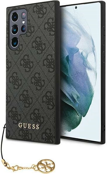 Mbështjellës Guess 4G Charms për Samsung Galaxy S24 Ultra, i zi