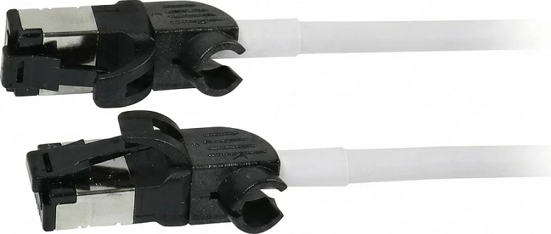 Kabllo rrjeti Synergy21 RJ45 CAT6A 1.5m S/FTP slimline 500MHz, e bardhë