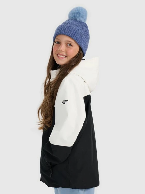 Jakne 3-në-1 për vajza 4f, e zezë