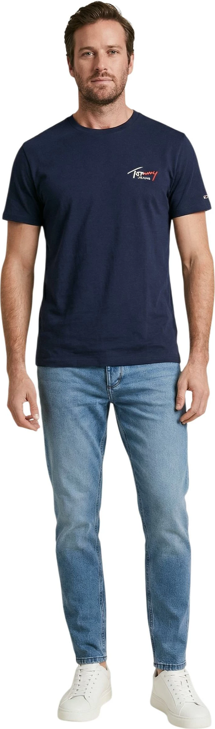Maicë për meshkuj Tommy Hilfiger Jeans DM0DM22538, e kaltër e errët [Madhësia: S]