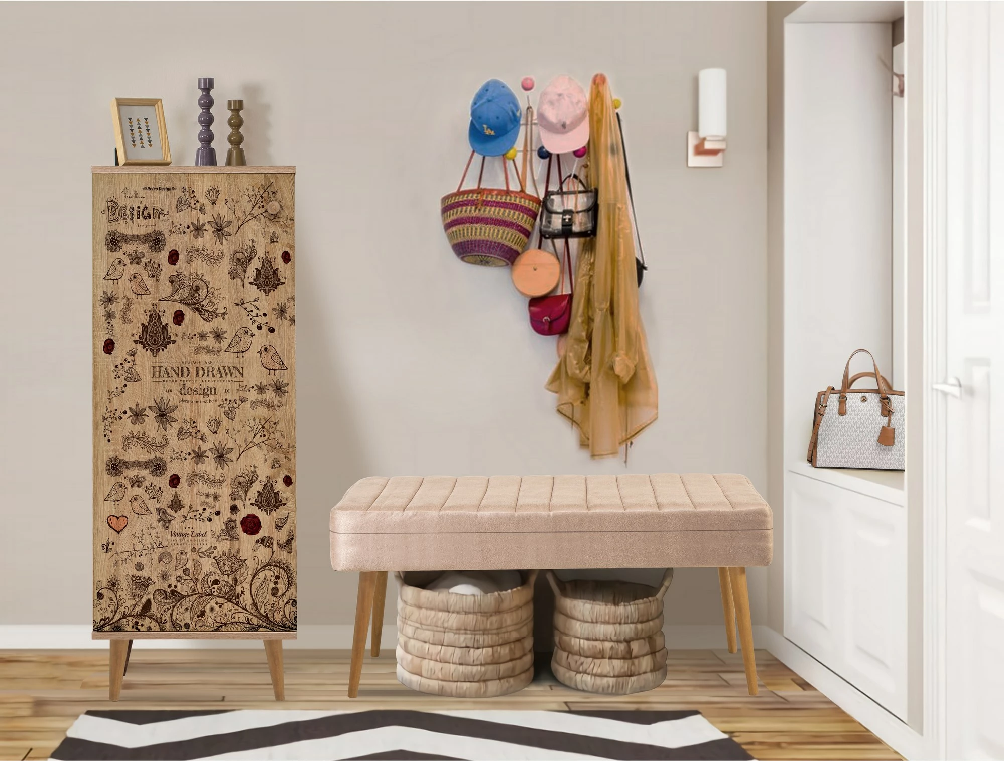 Set mobiljesh për korridor, Sonomo & Stone, Skye Decor, Filinta - 731 - 0900