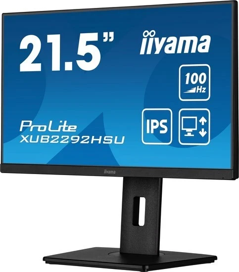 Monitor iiyama ProLite XUB2292HSU-B6, 21 inç, Full HD, IPS, zi