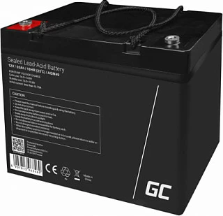 Bateri AGM Green Cell AGM49, 12V 55Ah, e zezë