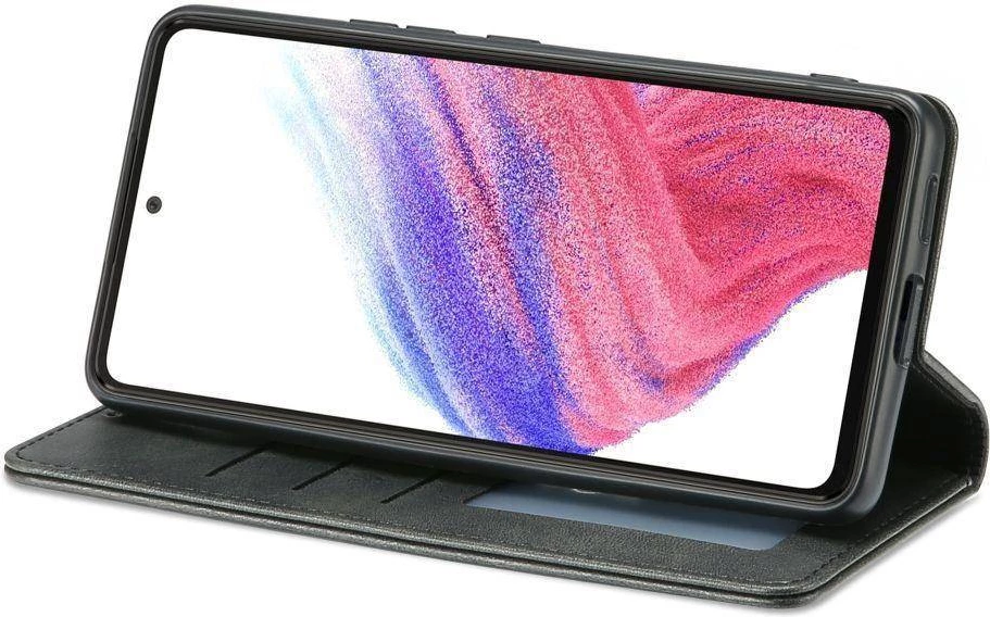 Mbështjellës portofol ONASI 16065 për Xiaomi Redmi Note 11 Pro Plus, lëkurë, i palosshëm, me magnet, me mbajtëse, i zi