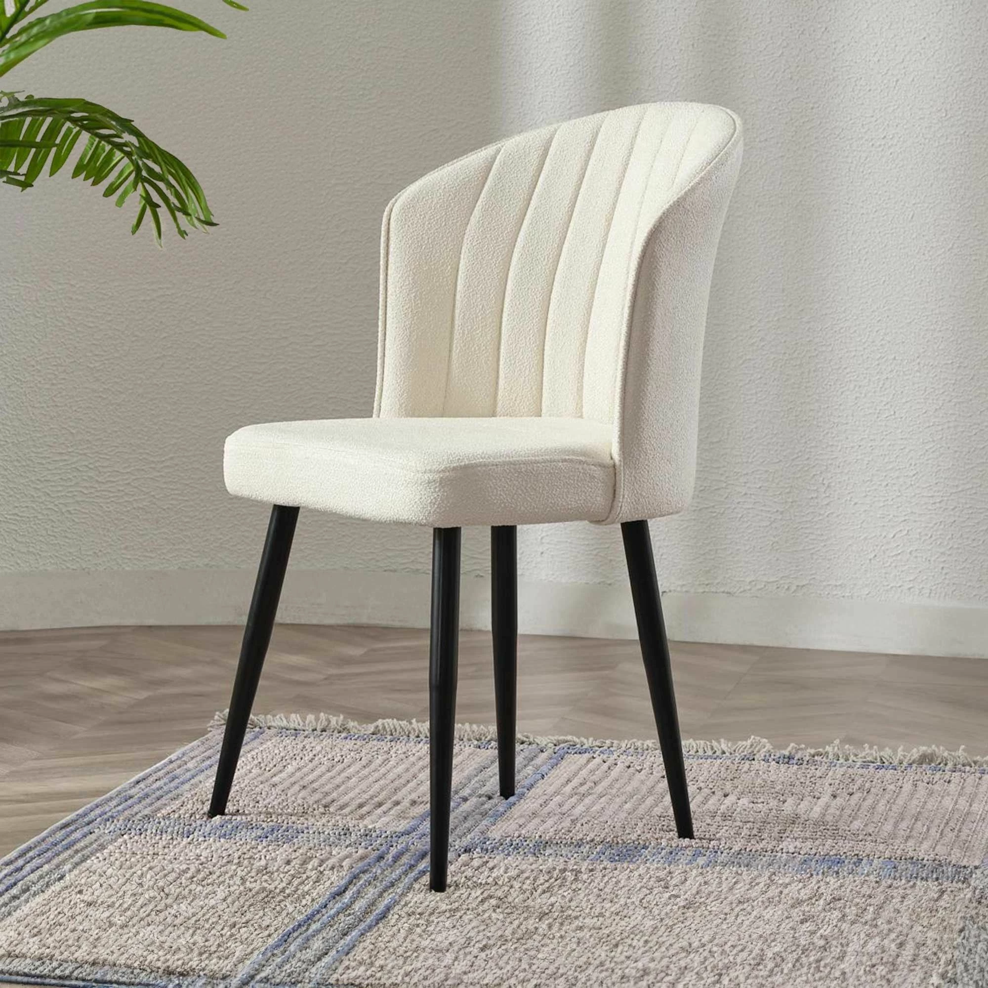 Set karrigesh (4 copë) Hanah Home, Rubi, krem, e zezë