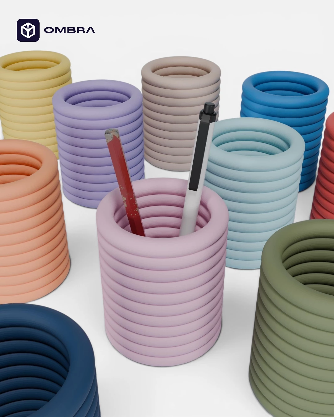 Mbajtese lapsash / cup organizer e kuqe