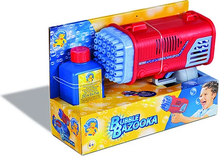 Pistoletë flluskash PUSTEFIX Bubble Bazooka, 36 gryka, LED, 250 ml, blu/kuqe